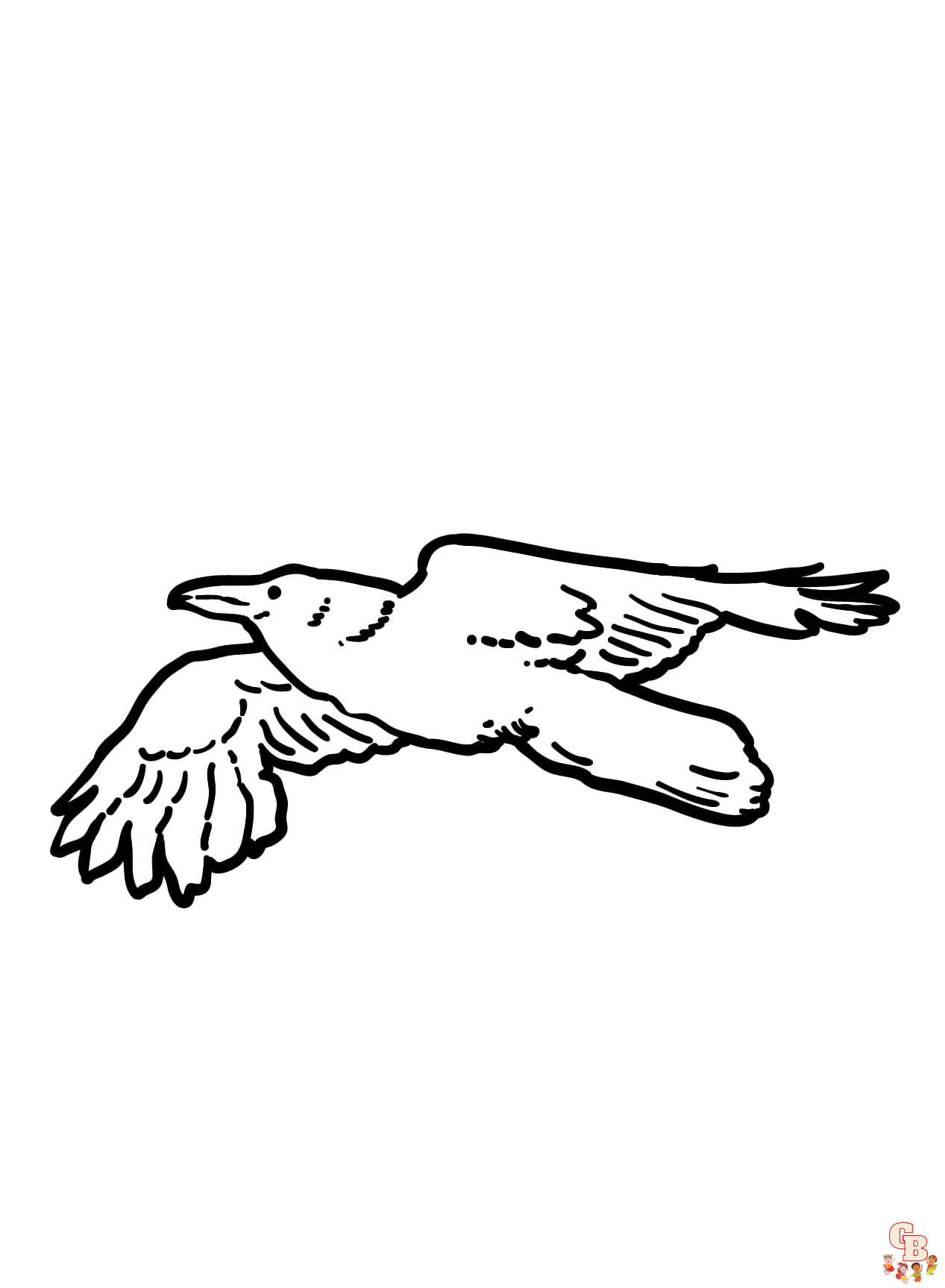 Printable raven coloring pages free for kids and adults