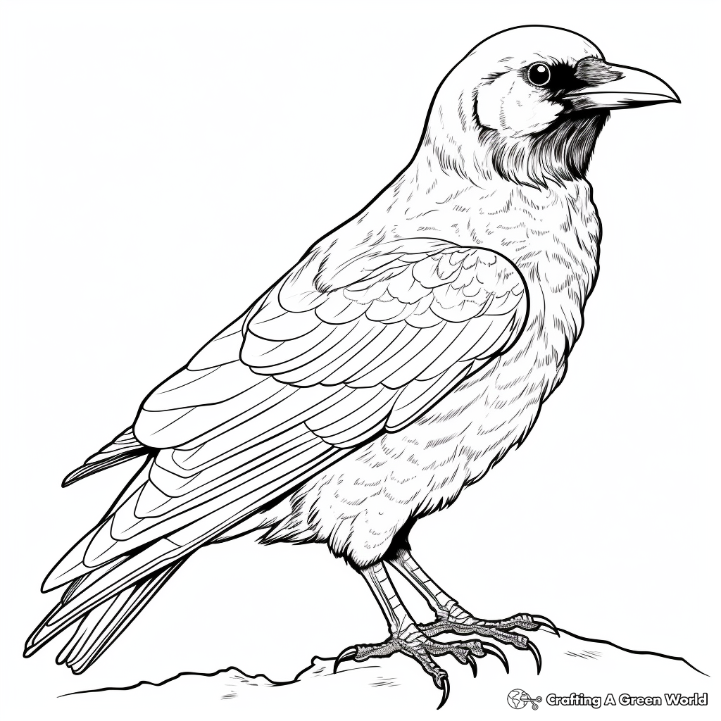 Ravens coloring pages