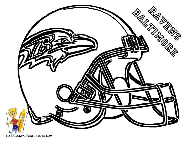 Baltimore ravens football coloring page