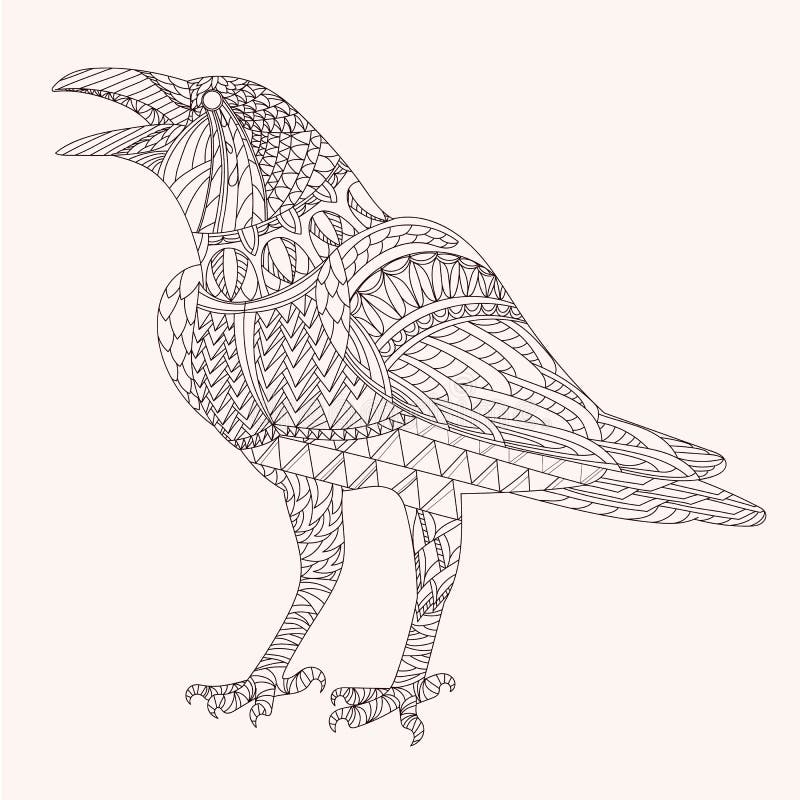 Zen raven stock illustrations â zen raven stock illustrations vectors clipart