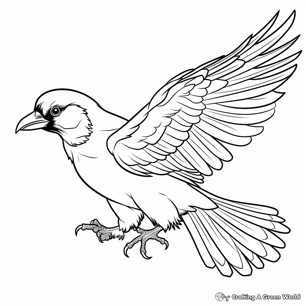 Raven coloring pages