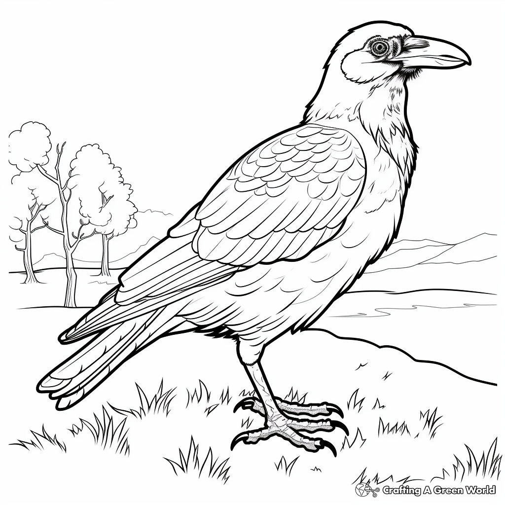 Ravens coloring pages