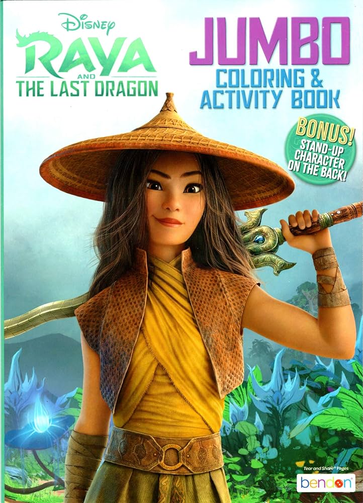 Disney raya and the last dragon coloring books and activities bundle set with coloring books imagine ink stickers and more toys games