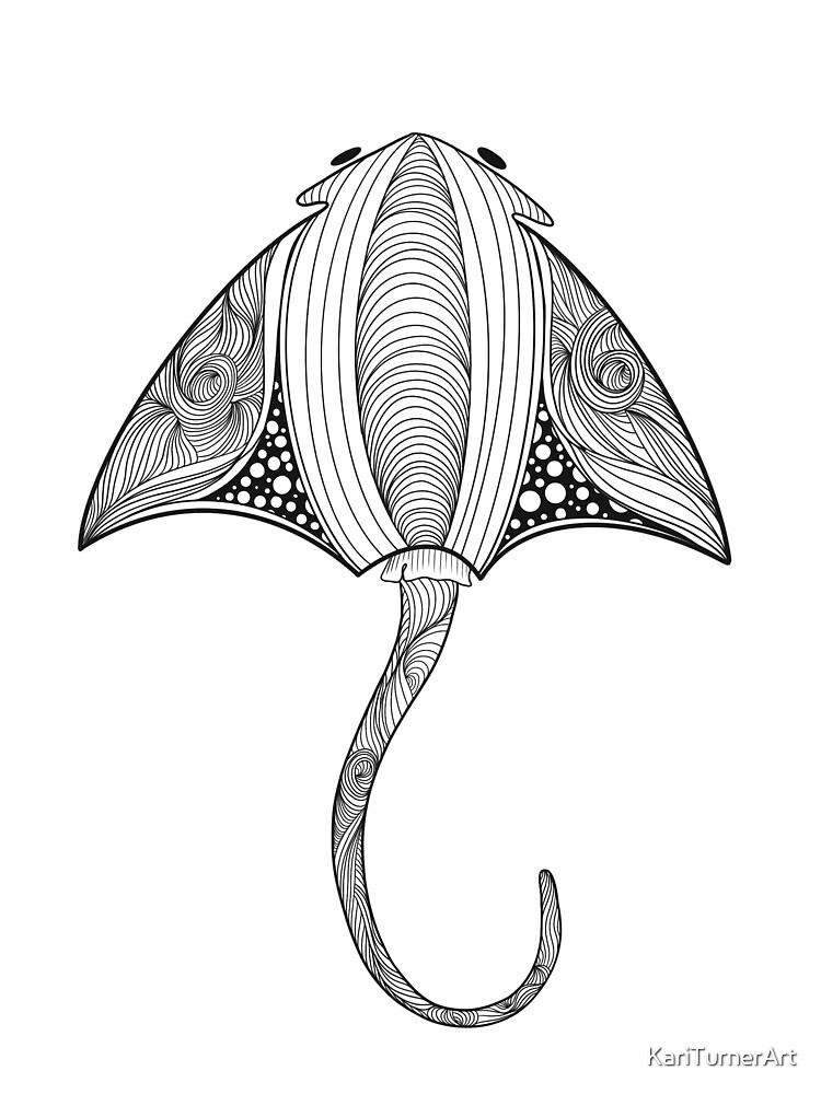 Lãmina artãstica for sale con la obra mantarraya de kariturnerart
