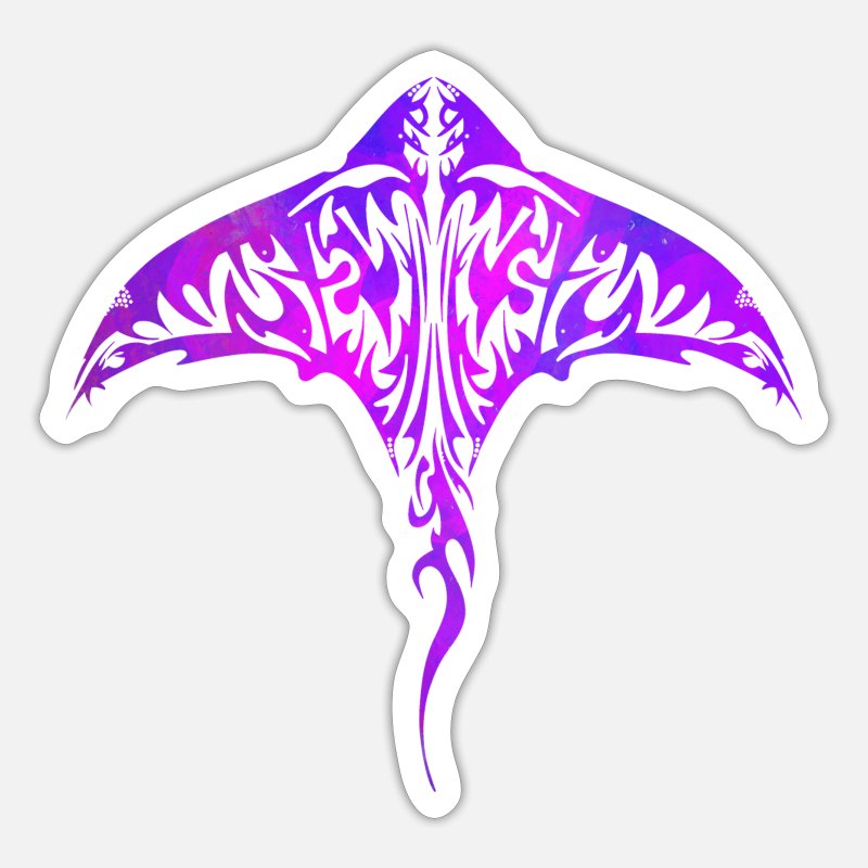 Manta raya mantarraya maorã pegatina