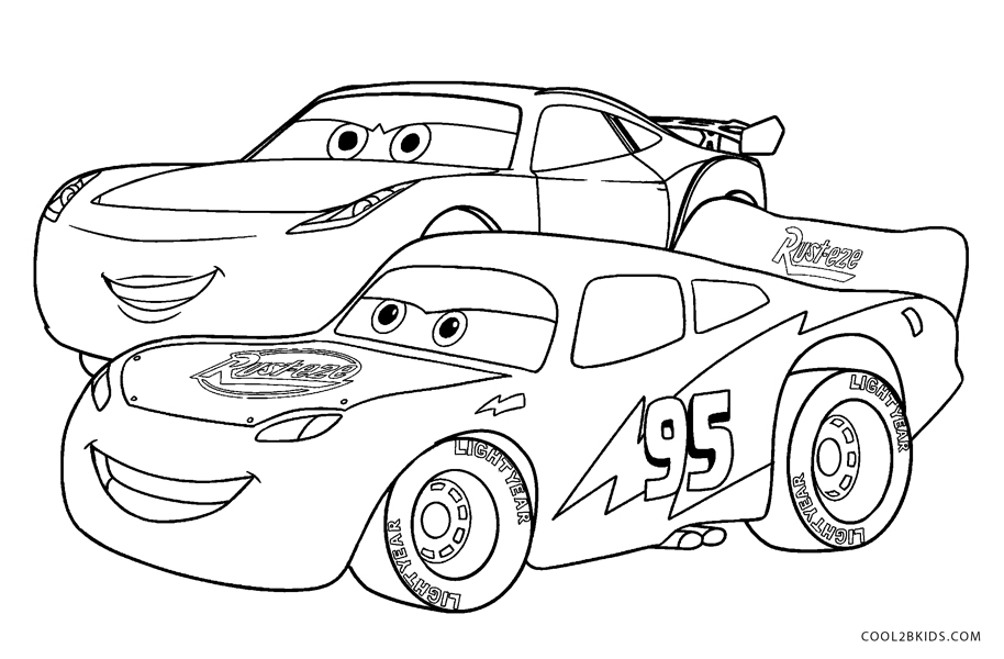 Lightning mcqueen and jackson storm worksheet