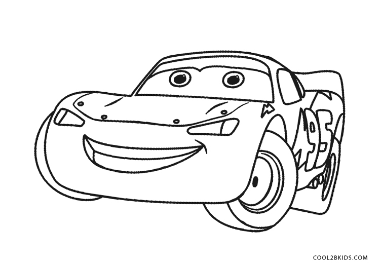 Free printable lightning mcqueen coloring pages for kids