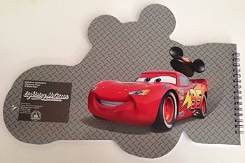 Disney parks cars lightning mcqueen notepad and loring book stationery office supplies