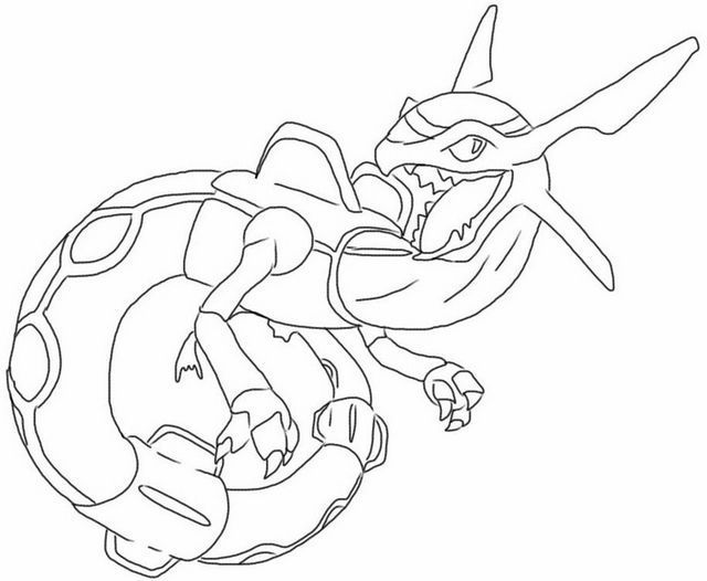 Rayquaza coloring page