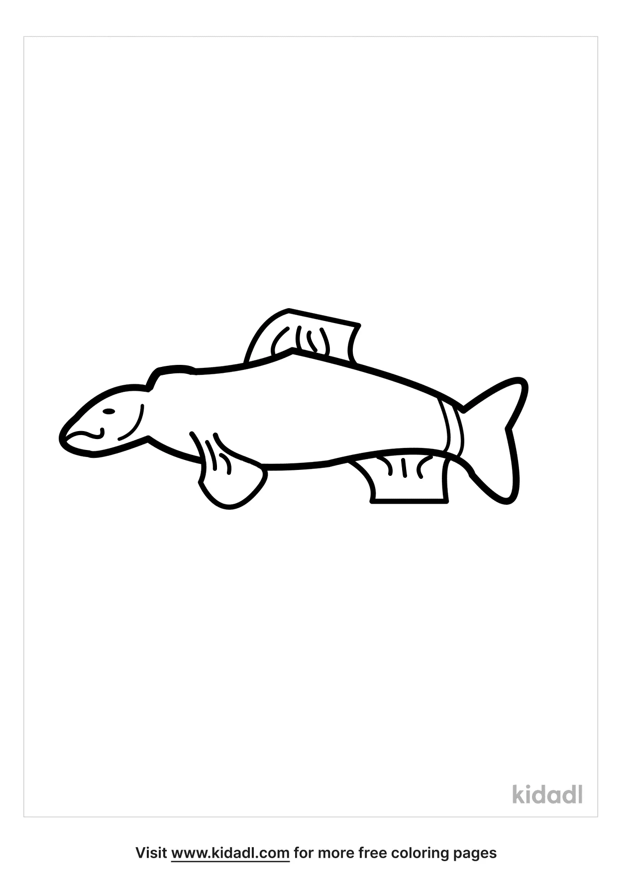 Free razorback sucker coloring page coloring page printables