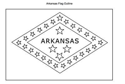 Arkansas state flag outline