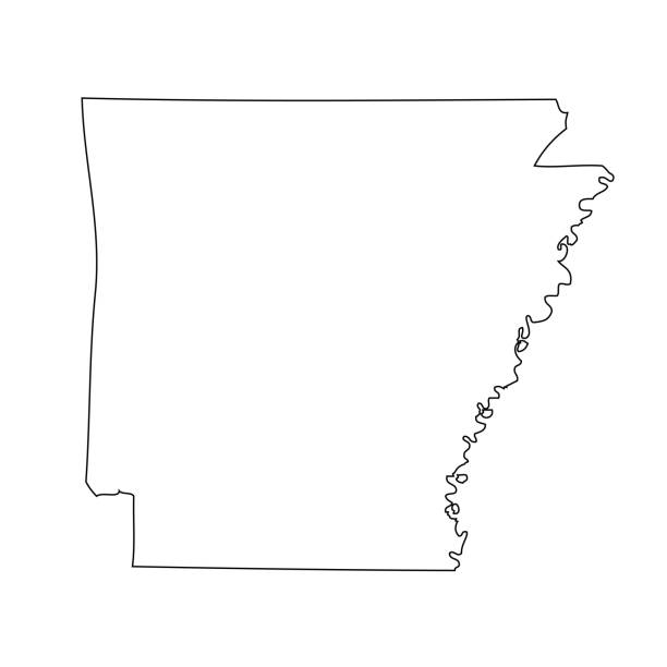 Arkansas outline stock illustrations royalty