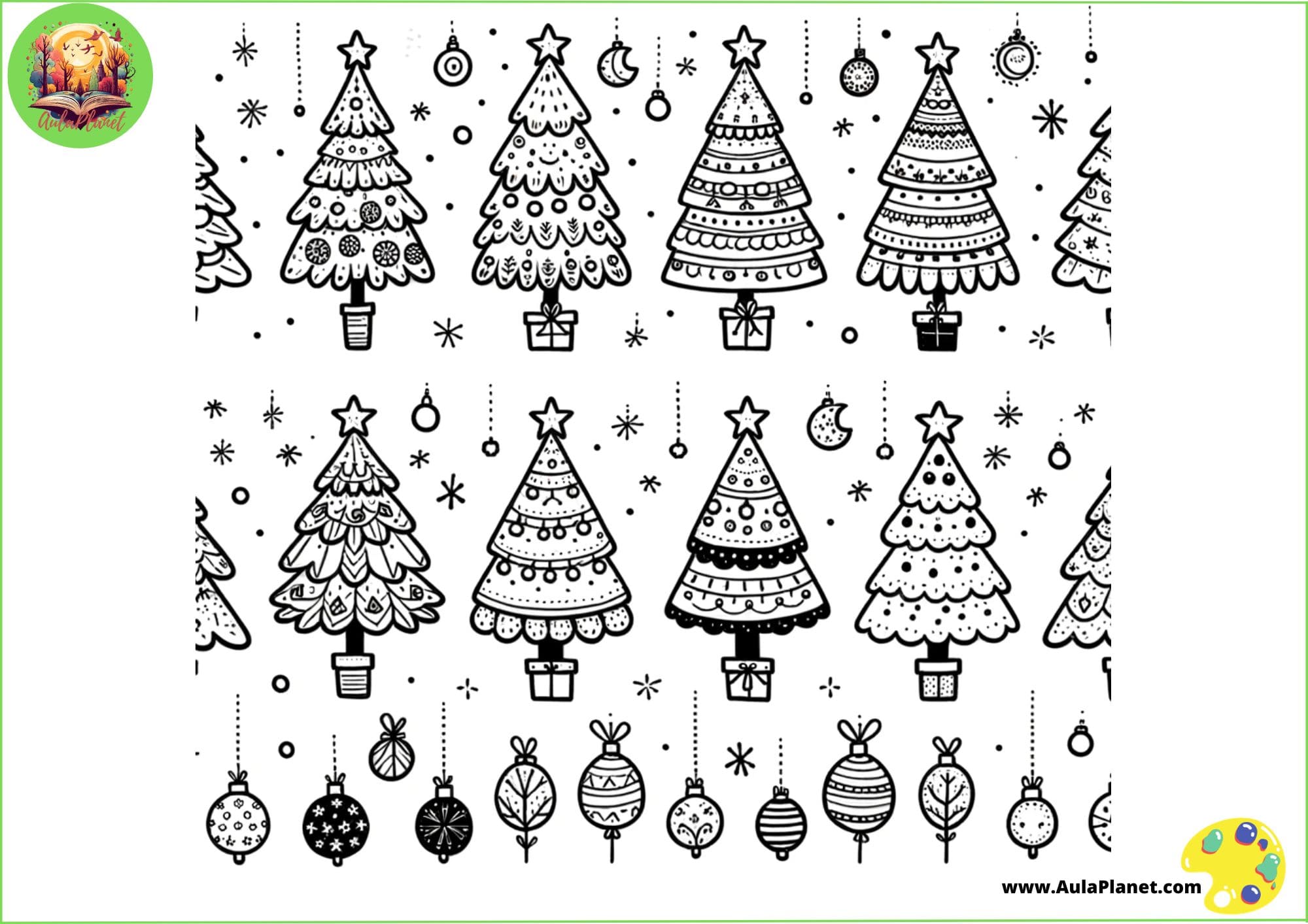 Ãrbol de navidad para colorear celebra las fiestas con creatividad