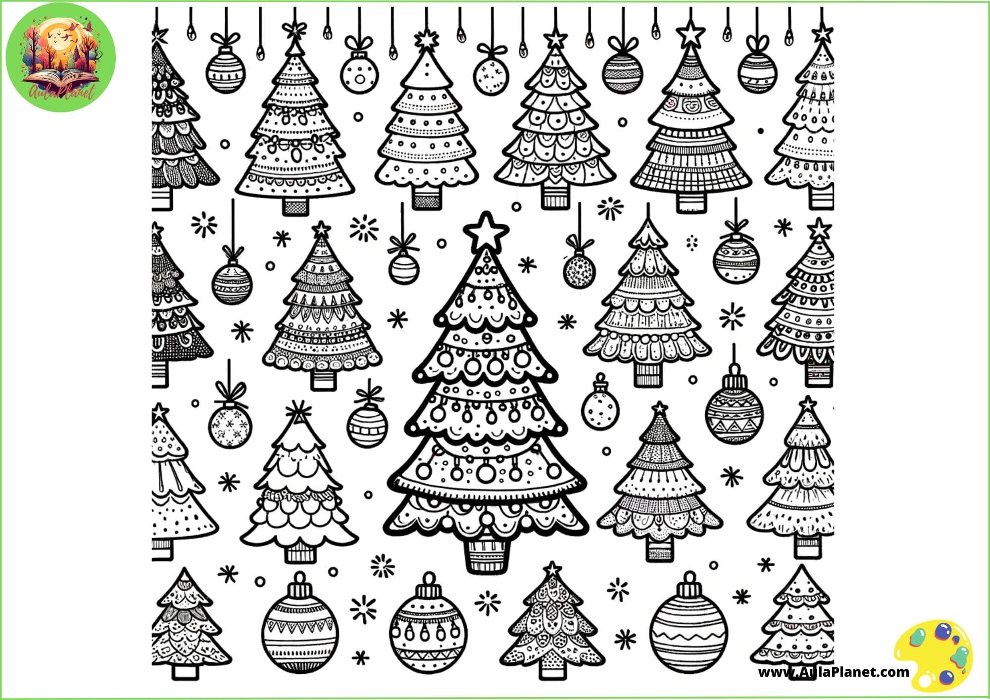 Ãrbol de navidad para colorear celebra las fiestas con creatividad