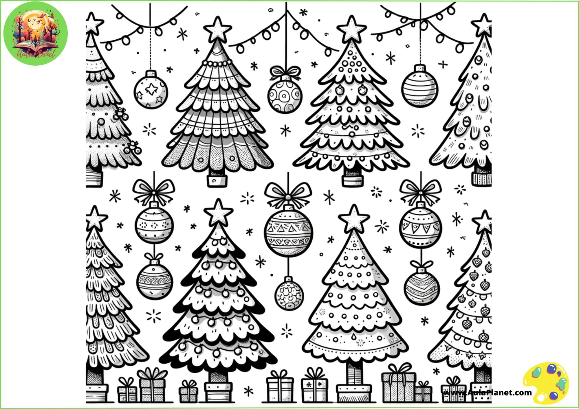 Ãrbol de navidad para colorear celebra las fiestas con creatividad