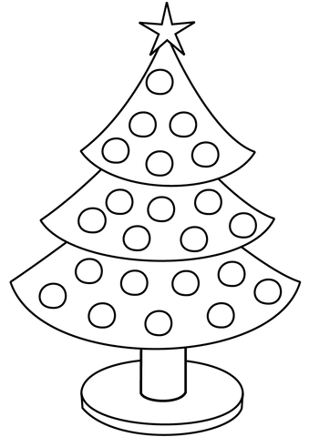 Dibujo de ãrbol de navidad para colorear dibujos para colorear imprimir gratis