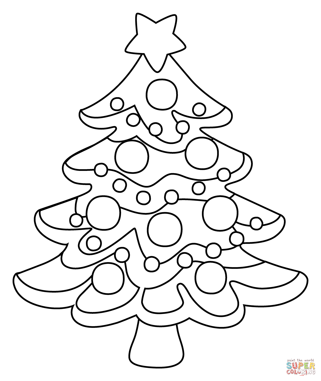 Dibujo de emoji de arbol de navidad para colorear dibujos para colorear imprimir gratis