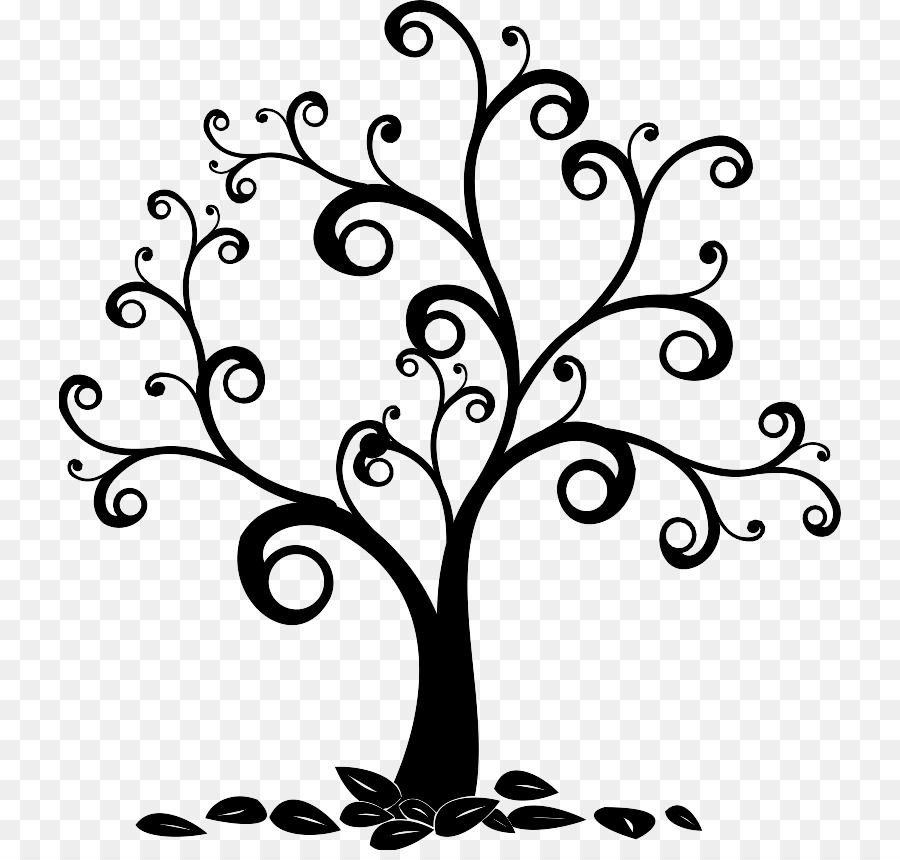 Christmas tree line drawing png download