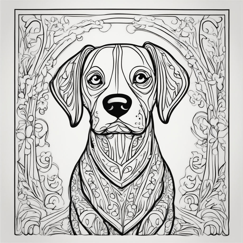 Create an intricate coloring page featuring beauty set against a clean white background the beauty should be drawn with crisp