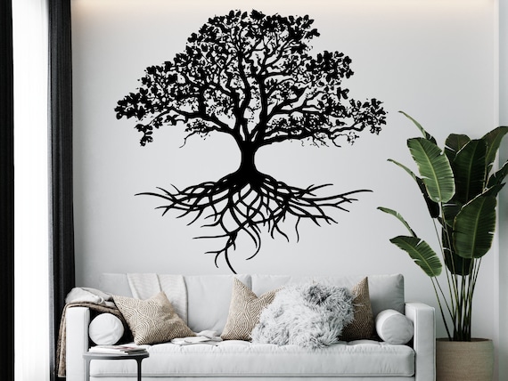 Buy tree of life wall decal tree roots branch wall art b online in india