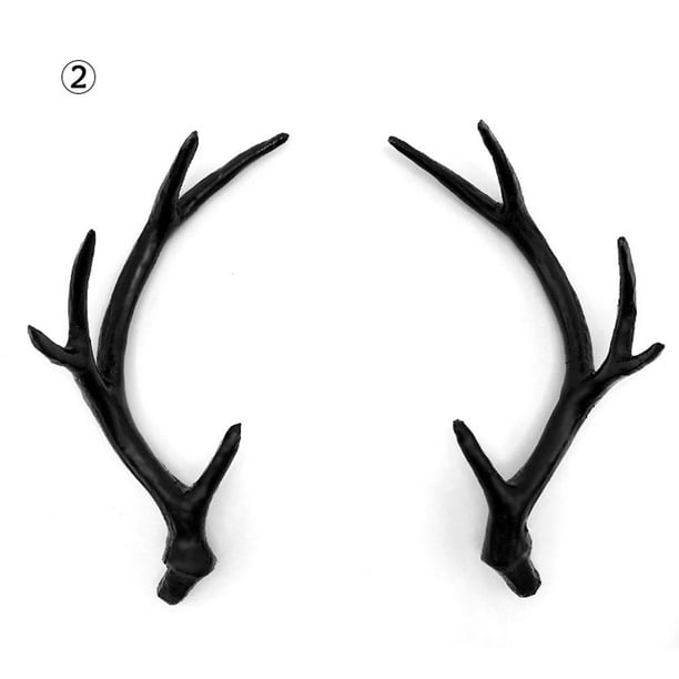 Todo de cuernos negros diadema de ramas de ãrbol cuerno de ciervo fiesta de cosplay decoraciãn de regalo diy accesorios de fotografãa fotogrãfi de navidad