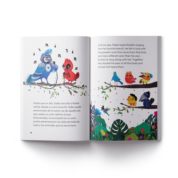Bilingual book game bundle rulieta tadeo and their band of many co