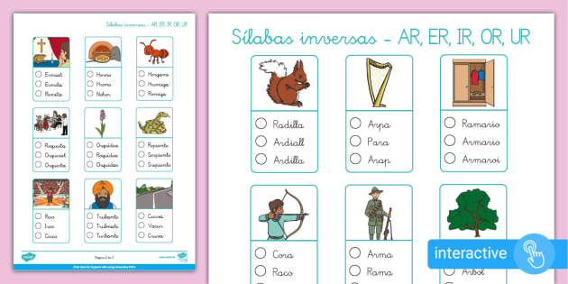 Pdf interactivo sãlabas inversas teacher