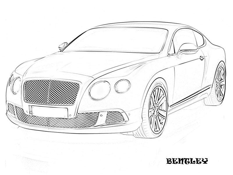 Exotic cars printable coloring page for kids
