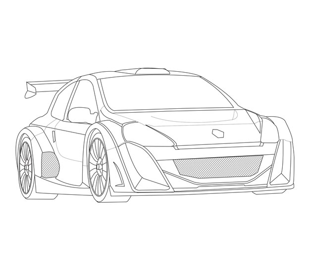 Page easy cars coloring pages images