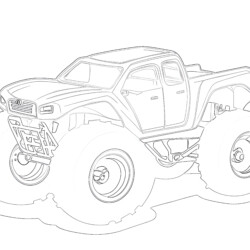 Monster truck coloring pages