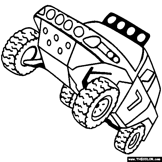 Baja racing coloring page baja racing vehicle