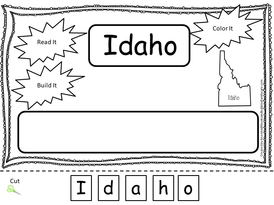 States read it build it color it worksheets made by teachers