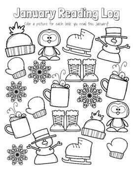 Reading log coloring pages full year by season and by month made by teachers