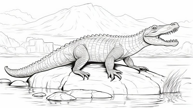 Realistic dinosaur coloring stock illustrations â realistic dinosaur coloring stock illustrations vectors clipart