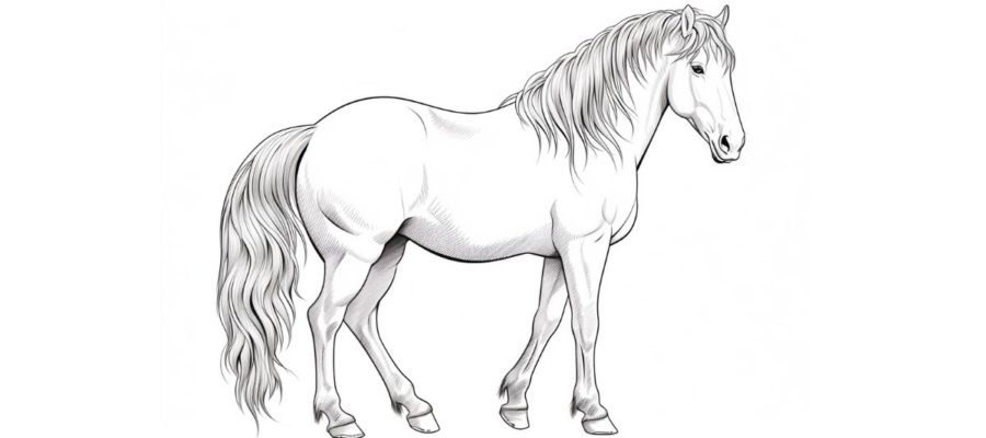 Horse coloring pages