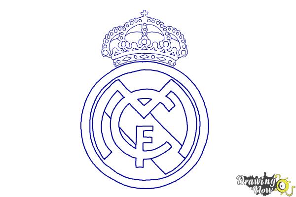 How to draw real madrid logo