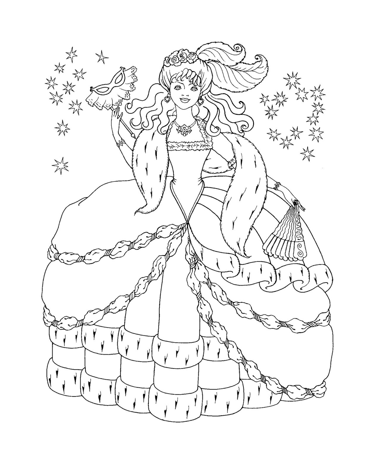Free printable disney princess coloring pages for kids