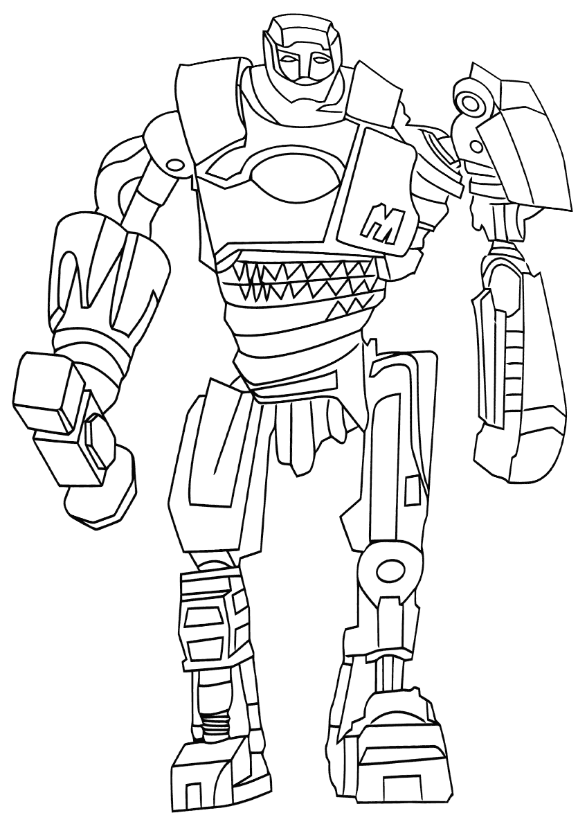 Robot atom coloring pages ð to print and color