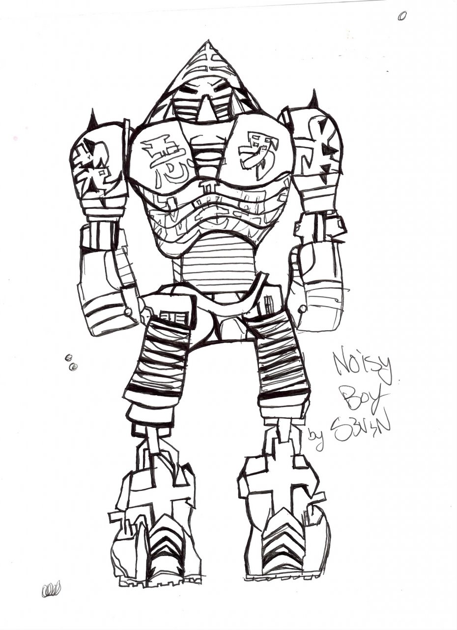 Noisy boy real steel inked by svn