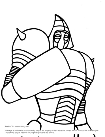 Real steel noisy boy coloring page free printable coloring pages