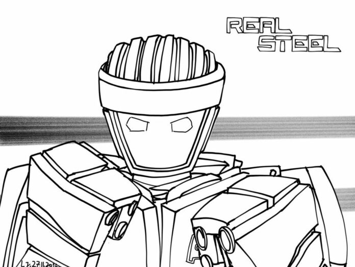 Giants of steel robot coloring book to print and online
