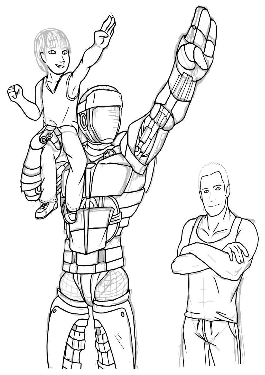 Real steel coloring pages coloring pages to download and print
