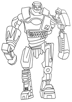 Robot atom coloring pages ð to print and color