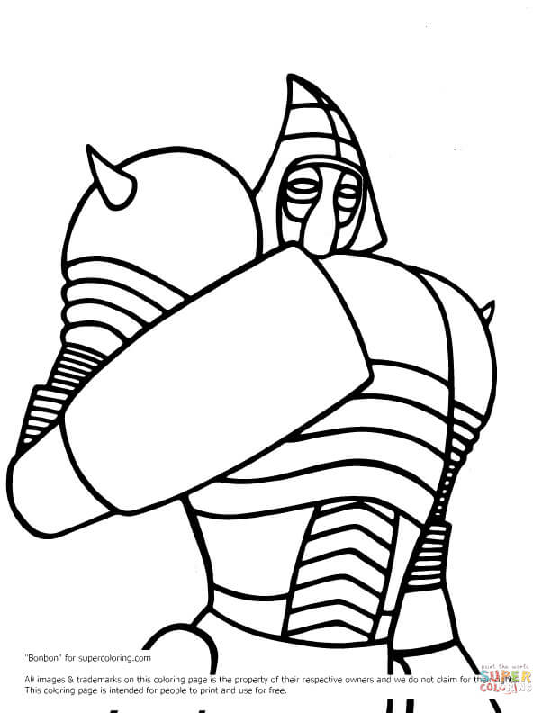 Real steel noisy boy coloring page free printable coloring pages