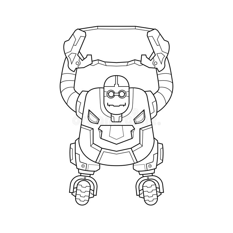 Humanoid coloring stock illustrations â humanoid coloring stock illustrations vectors clipart