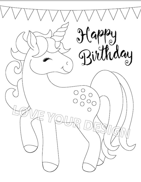 Unicorn game pin the horn on the unicorn and free unicorn coloring page diy party game party game for girls download now