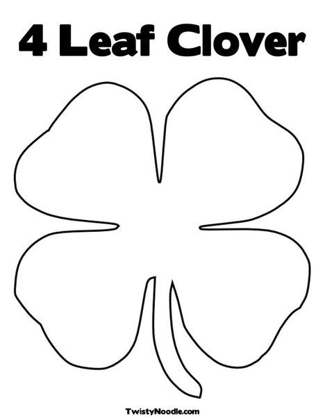 Leaf clover coloring page h clover h club clover