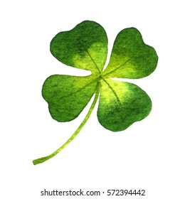 Four leaf clovers stock photos