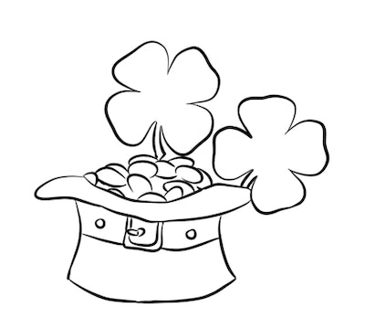 Free st patricks day coloring pages for preschoolers toddlers