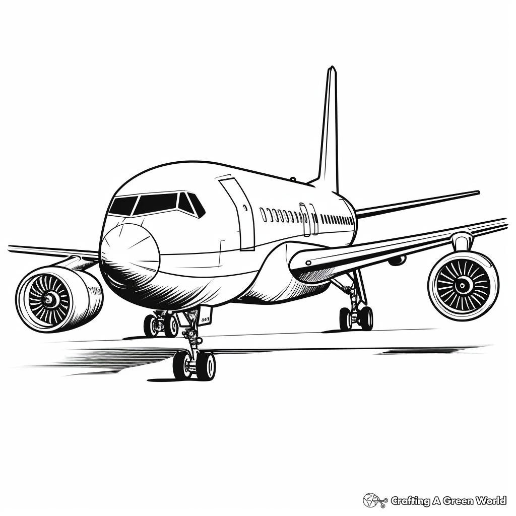 Airplane coloring pages